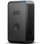 Adaptateur Bluetooth TV Audio Jack 3.5mm Batterie Rechargeable aptX LL Faible Latence – August MR250 – Émetteur Transmission Sans Fil - Jack 3.5mm / R