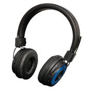 Casque Écouteurs sans fil Soundlab A083A, Bluetooth, Oreillettes rembourrées, finition Noir/bleu