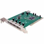 StarTech.com Carte Adaptateur PCI vers 7 Ports USB 2.0 - Interne Externe (PCIUSB7)