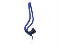WE sport intra - Écouteurs avec micro - intra-auriculaire - montage derrière le cou - filaire - jack 3,5mm - bleu