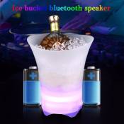 Bluetooth coloré seau à glace Enceinte portable avec LED Light Show Party cadeau