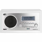 IMPERIAL Radio numérique DABMAN 30 (DAB+/DAB/FM, entrée auxiliaire, alimentation incluse) blanche, mono