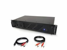 Amplificateur de sonorisation - 2 x 800w - ibiza sound amp1000-mkii + cable rca + pc