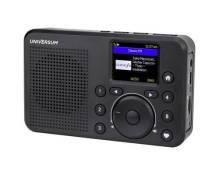 UNIVERSUM IR 200-21 Radio Internet de poche Internet Bluetooth, SD, WiFi, radio internet rechargeable noir