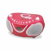 Metronic Radio CD-MP3 FM Gulli avec port USB - Rose
