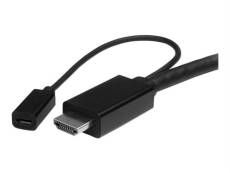 StarTech.com Câble adaptateur USB-C, HDMI ou Mini DisplayPort vers HDMI de 2 m - Convertisseur 3-en-1 USB Type-C HDMI Mini DP vers HDMI - Câble adapta