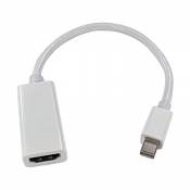 Tec-Digi Mini Cable Adaptateur DP vers HDMI, Adaptateur convertisseur HDTV, Compatible avec Thunderbolt pour Apple Mac, MacBook Air Pro, iMac