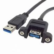 CY Câble d'extension USB 3.0 type A mâle vers femelle