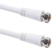 ERARD - Câble d'antenne - connecteur F mâle pour connecteur F mâle - 2 m
