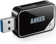 Lecteur de Carte USB 8-en-1 pour Cartes SDXC, SDHC, SD, MMC, RS-MMC, TF, Micro SDXC, Micro SD, Micro SDHC et UHS-I