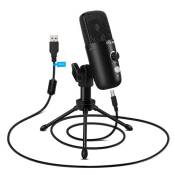 Microphone FDUCE USB pour PC, Podcast, Gaming, Streaming,