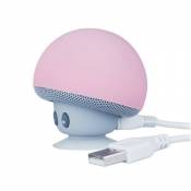 Mini Haut-Parleur Bluetooth et Lampe LED Design Champignon