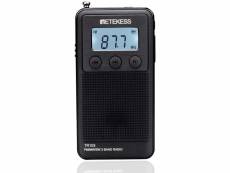 Mini radio de poche fm mw sw avec batterie rechargeable