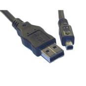 Cable USB / Mini USB 4 pôles pour Digicam / Camcorder
