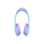 Casque de stéréo pour enfants Bluetooth E61 Gorsun avec volume limité - Violet