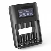 CELLONIC® Chargeur de Piles AA AAA USB avec 4 Slots