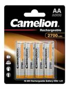 Camelion - 4 piles rechargeables ( accus ) AA / LR6 NiMH 2700mAh