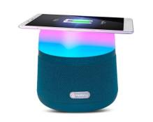 Enceinte Led Lampe Newrixing 3500 Bluetooth Chargeur Rapide Sans Fil Bleu