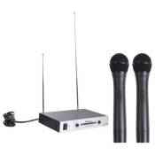 Microphone PS-3310 VHF Système sans fil 1 à 2 Noir