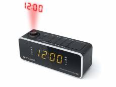 Muse - radio réveil double alarme avec projecteur noir m188p - m188p