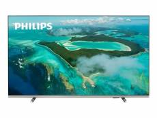 Philips 55PUS7657 - Classe de diagonale 55" 7600 Series TV LCD rétro-éclairée par LED - Smart TV - Saphi TV - 4K UHD (2160p) 3840 x 2160 - HDR - argen