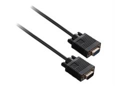 V7 - Rallonge de câble VGA - HD-15 (VGA) (M) pour HD-15 (VGA) (F) - 3 m - noir