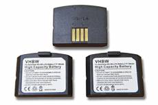 vhbw 3X Batteries Rechargeables écouteurs sans Fil - Compatible avec Sennheiser 500898, 523306, BA-300, BA300, HC-BA300 (140mAh, 3,7V, Li-Polymère)
