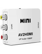 CABLING® Mini adaptateur-convertisseur vidéo Audio de 3RCA 1080P vers HDMI