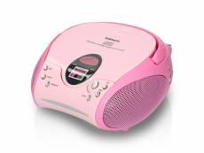 Radio portable avec lecteur cd lenco rose SCD-24 Pink
