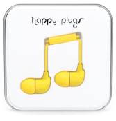 Ecouteurs Happy Plugs Jaune