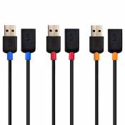 Cable Matters Lot de 3 Câble Rallonge USB (Câble
