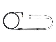 Shure EAC64BK - Câble de casque - mini-phone stereo 3.5 mm mâle pour MMCX mâle - 1.62 m - noir - pour Shure SE315, SE315-K