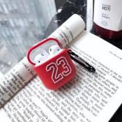 Arzopa Housse de protection antichoc pour Apple AirPods Case de recharge Jordan-23 Rouge