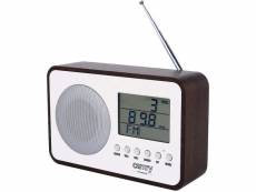 Radio fm portable marron blanc