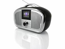 Radio portable dab+, fm avec écran lcd 6w noir