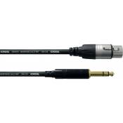 Cordial CFM3FV - Câble audio stéréo XLR femelle-jack