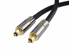 PremiumCord Audio optique Toslink 1 M Cable, connecteur