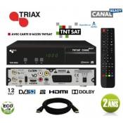 Reconditionné Triax Thr 9900 Hd Récepteur Satellite + Carte Tntsat + Câble Hdmi 2M Offert