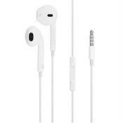 Ecouteurs jack 3,5mm blanc avec Microphone et télécommande pour Iphone / Ipad et iPod - HobbyTech