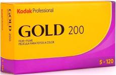 Pack de 5 pellicules Kodak Gold 200iso 120
