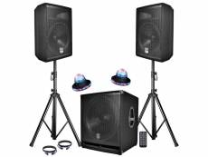 Pack sono complet bms1812 usb-bluetooth 2400w sub 18"