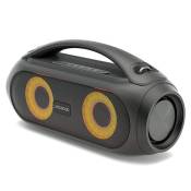 Enceinte Bluetooth TWS Portable avec Sangle - Haut-Parleur avec LED Lumières Pulsées- Super Bass - IPX5 - AUX USB FM, 200W