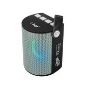 Enceinte Sans-fil LinQ Bluetooth LED Multicolore Radio FM Port USB micro SD argent
