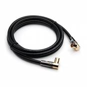 Câble Antenne Coudé XO - Noir - Prise Mâle vers