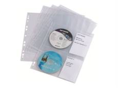 Durable CD/DVD Cover Light M - Page du classeur à CD - capacité : 4 CD, 4 DVD - transparent (pack de 10) - pour P/N: 5278-23
