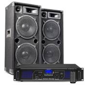 MAX210 Kit Sono DJ et amplificateur Bluetooth 2000W - un kit sono complet pour débuter et animer vos soirées