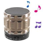 Enceinte Bluetooth S28 Mini Enceinte stéréo Microphone - Champagne