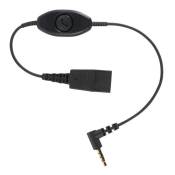 Jabra - Câble pour casque micro - Déconnexion rapide mâle pour mini-phone stereo 3.5 mm mâle - 30 cm
