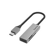 Hama Lecteur de cartes USB, USB-C, USB 3 .0, SD/micro SD, Alu