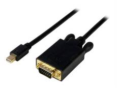 StarTech.com Adaptateur Mini DisplayPort vers VGA - Câble Display Port Mâle VGA Mâle 1920x1200 - Noir 1,8m (MDP2VGAMM6B) - Câble adaptateur - Mini Dis